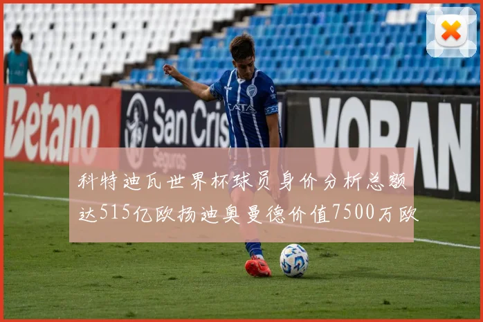 科特迪瓦世界杯球员身价分析总额达515亿欧扬迪奥曼德价值7500万欧